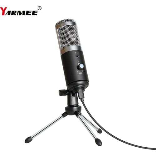 High quality USB Computer Microphone Condersen Youtube microphone for live streaming video recording YR04 YARMEE
