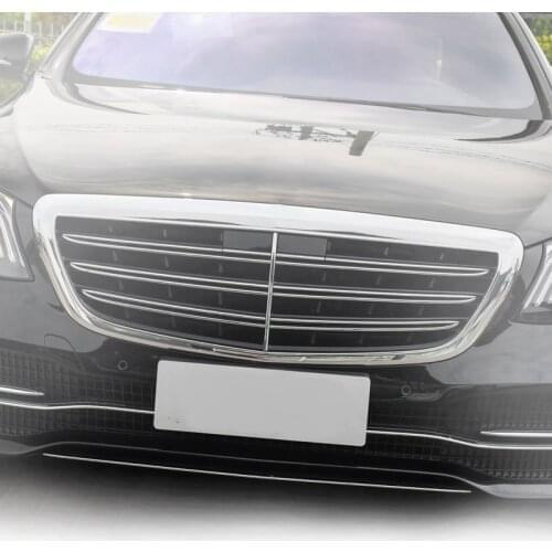W222 Maybach Front Bumper Lip Chrome Trim Same as Original Auto Parts For Mercedes Benz S Class Year 2018 2019