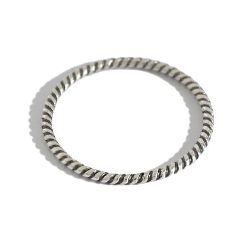 925 Sterling Silver Rings For Women Punk Twist Personalized Minimalist Design Thin Ring Accessories 2021 Trend Fine Jewelry