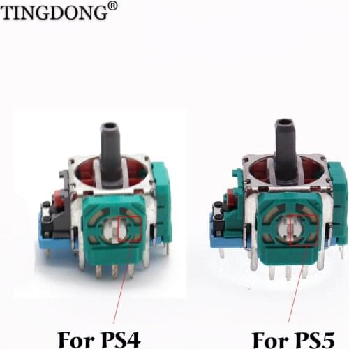 2pcs 3D Analog Joystick Grip stick repair parts Sensor Module Potentiometer For Sony PS5 PS4 Pro Controller Gamepad