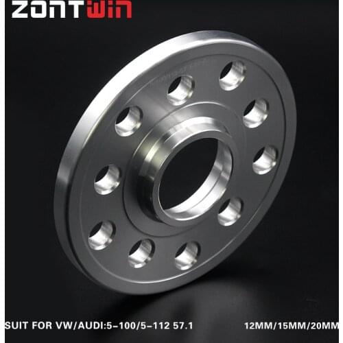 2/4Pieces Wheel Spacer Of The PCD 5x100/5x112 mm HUB 57.1mm 12mm Thickness Wheel Adapter suit for VW-AUDI Car
