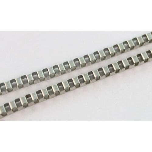 4 Meters Silver Color Tone Metal Venice chain 4mm Findings #22969