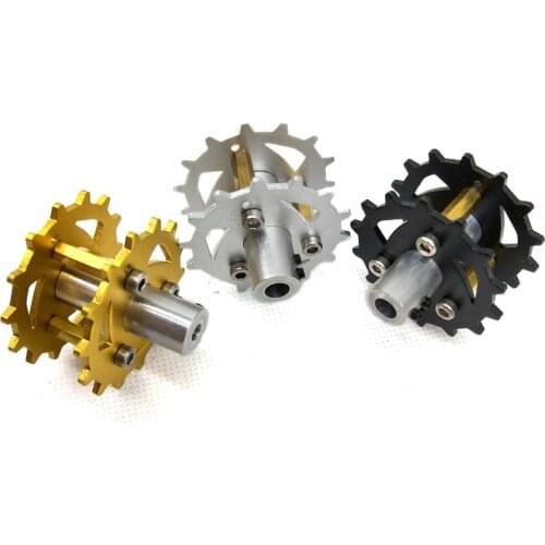 Aluminum Alloy Driving Wheel 4 5 6mm Hole For Motor Shaft Tank tracks crawler caterpillar remote control toy parts