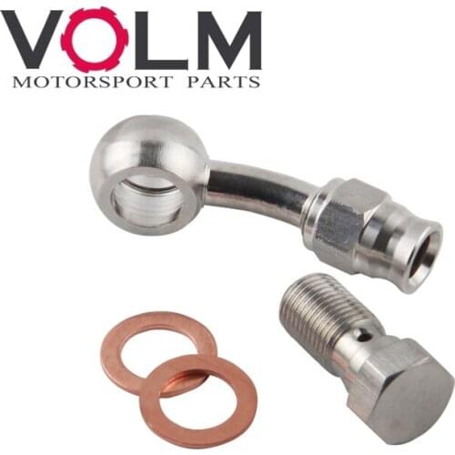 Auto motorcycle Motor Bike hydraulic ptfe brake hose stainless steel swivel banjo fitting turbo oil line Fitting AN3 hose