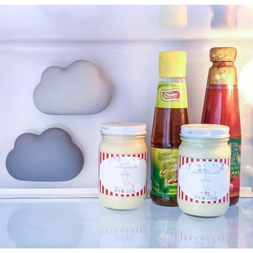 Household Refrigerator Deodorant Bamboo Activated Carbon Air Purification Bag Creative Cloud Suction Cup Type Odor Absorber 3Pcs