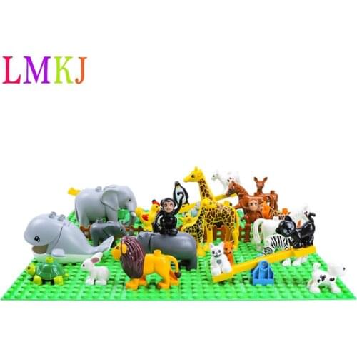 Building Blocks toy Animals Figures Plate Accessories Compatible With Kids Toys Good Quality Bricks Xmas Gift For Children