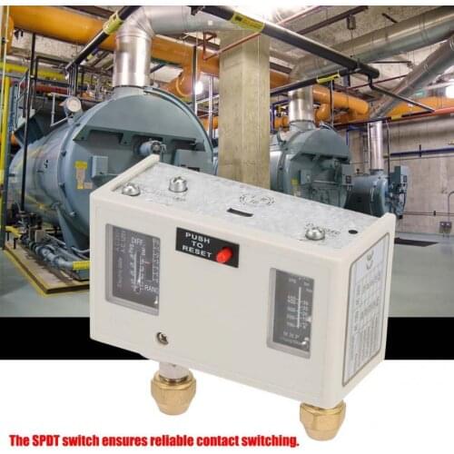 Electronic Pressure Control Switch R1/4 inch 15A 250V Dual Pressure Control Switch Smart Water Pump Pressure Controller