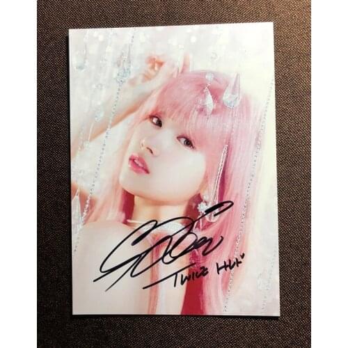 Hand signed TWICE SANA autographed photo FEEL SPECIAL 5*7 092019N2