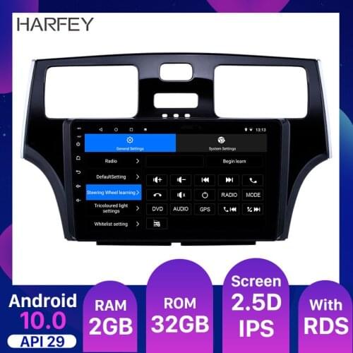 Harfey Car Multimedia player Android 10.0 9 inch for 2001 2002 -2005 Lexus Car Head Unit Player 2 Din GPS Radio WiFi 3G 2GB RAM