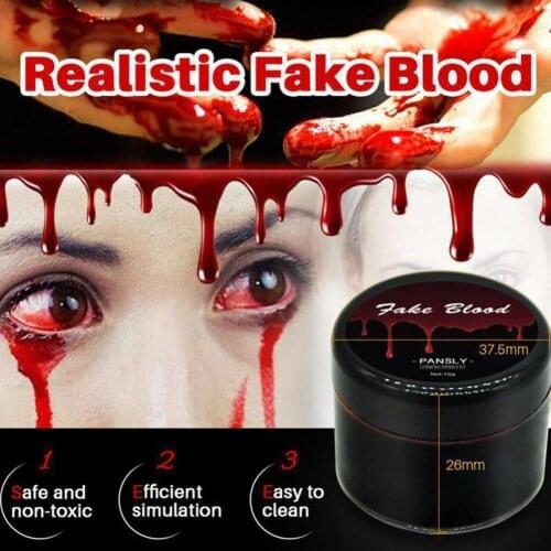 15G Fake Plasma Halloween Hot Makeup Whole Person Props Face Body Painting Wound Scars Role-playing Party Supplies