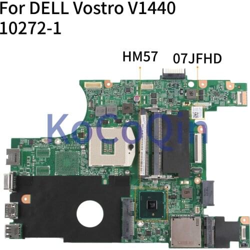 KoCoQin Laptop motherboard For DELL Vostro 1440 V1440 HM57 Mainboard CN-07JFHD 07JFHD 10272-1 tested