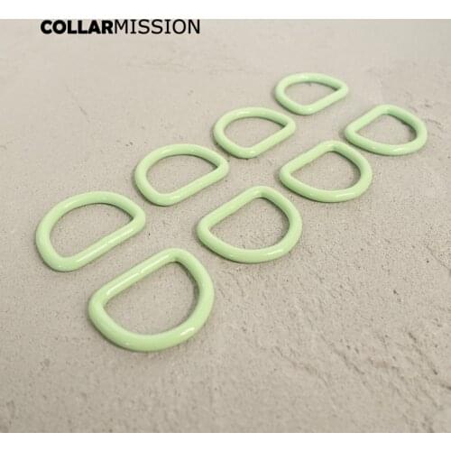 Metal Green D ring DIY for dog collar 25mm connection metal buckle DIY half ring belt buckle CDK25G