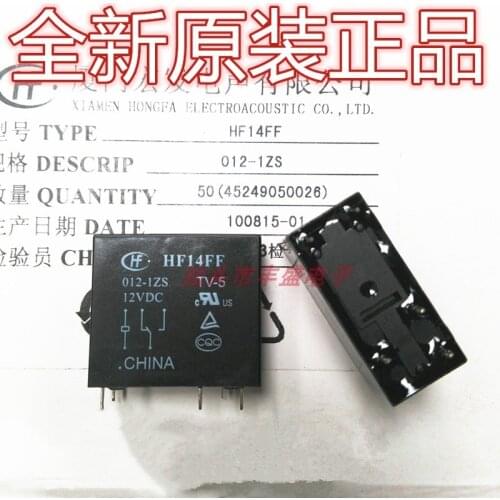 New HF14FF-012-1ZS Relay JQX-14FF 012-1zs a Set of Conversion 5 Feet 10A