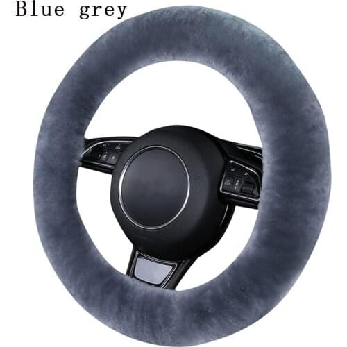 Sheepskin Car Styling steering wheel covers for Australian Merino Wool Fur Auto Parts leather woman man 36CM-38CM