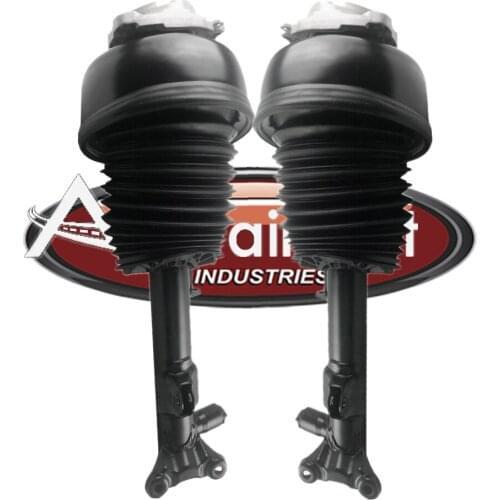Pair Front Air Suspension Shock Absorber Struts For 2009-2017 Mercedes-Benz E-Class W212 w/AIRMATIC & ADS, w/o 4MATIC, Incl AMG