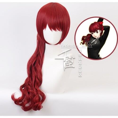 Game Persona5 THE ROYAL P5R Cosplay Wigs Yoshizawa Kasumi Cosplay Wig Synthetic Wig Hair Halloween Hair+ Wig Cap