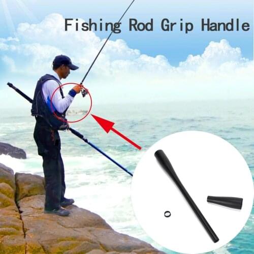Carbon Fiber Tube Fishing Rod Pole Grip Handle Component Set DIY Straight Handle Fishing Stick Repair Refit Component Accessory