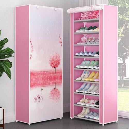 Simple Shoe Rack Cloth Shoe Cabinet Multi-Layer Storage Cabinet Dustproof Combined Shoe Rack