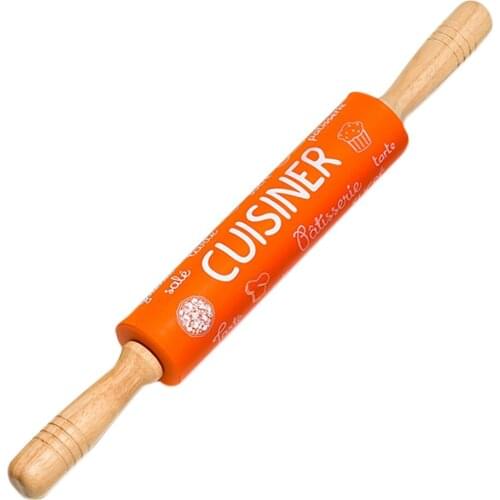 Rolling Pin Silicone Wood Creative Dough Roller Baking Roller Pastry Roller Kitchen Tools