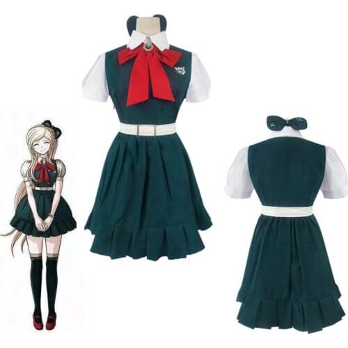 Super Danganronpa 2 Cosplay Sonia Nevermind Dress lolita School Uniform Costume For Halloween Party