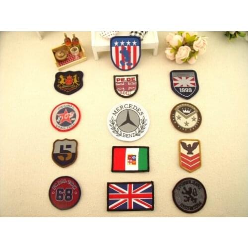 Supplies Embroidered custom Iron on badge