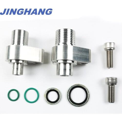LS New AC Compressor adapter fittings for Denso 10S17F & 10S20F CNC Machined
