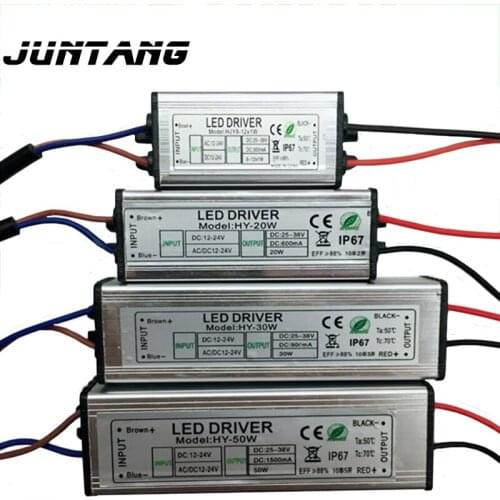 2pcs LED waterproof power LED driver DC-DC12-24V8-12w / 12-18W / 18-25W / 20W / 30W / 50W boost type low voltage waterproof