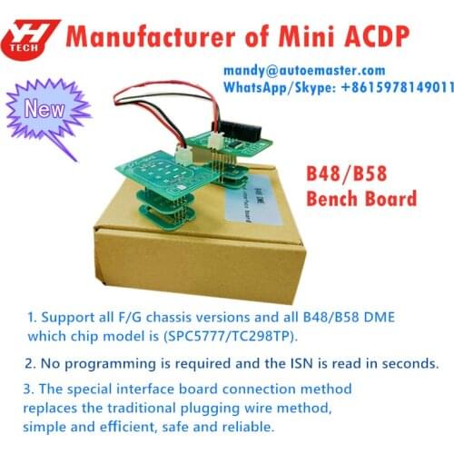 Yanhua ACDP B48/B58 +N20/N13/N55/B3 bench board + ISN module for BMW all key lost and ECU clone +/vw/Audi ECU Clone