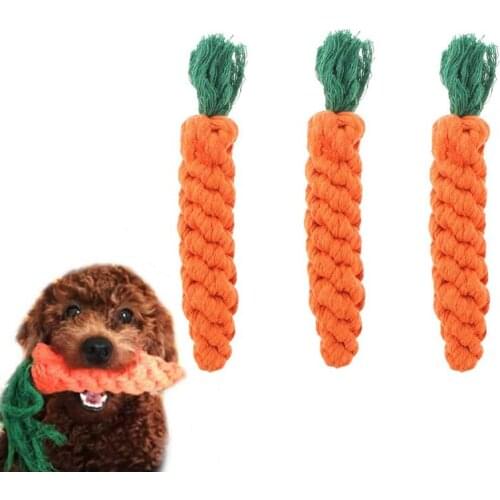 Pet Dog Chew Toys Bite Resistant Supplies Pet Dog Puppy Cotton Chew Knot Toy Durable Braided Bone Rope Funny Tool Cleaning Teeth