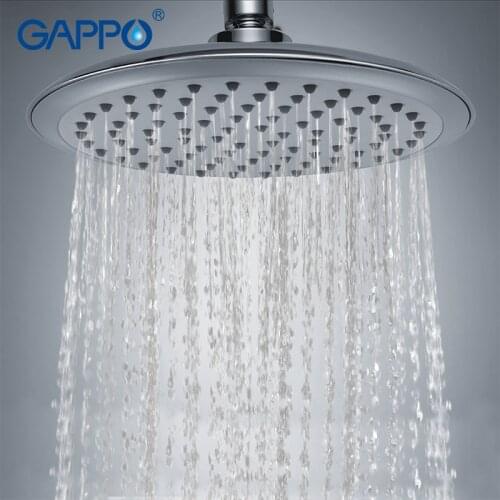 Gappo 1Pc Top Quality Rainfall Top Spray bathroom accessoriess shower heads ABS in chrome Plated G14