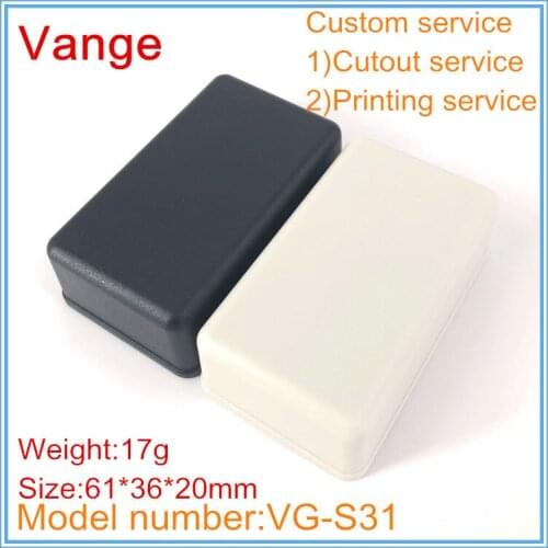 10pcs/lot two color available extruded box IP54 ABS plastic box enclosure diy for small device 61*36*20mm