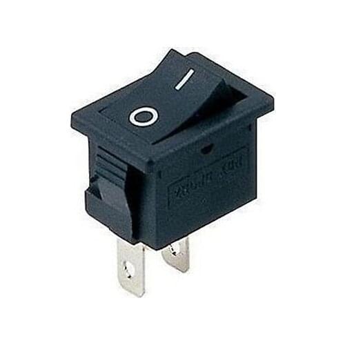 20) Black 6A/10A 2 Pin SPST ON/OFF No Light 2 Position Boat Rocker Switch