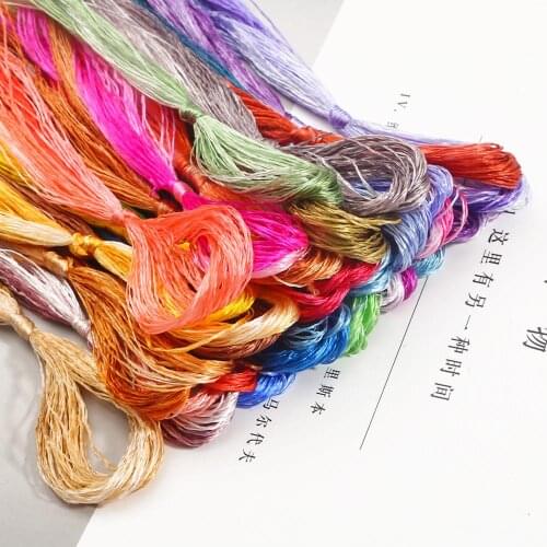 20m/pcs 100% Silk Embroidery Thread Spiraea Embroidery Silk Thread Small Sticks Of Hand Embroidery Embroider Cross Stitch