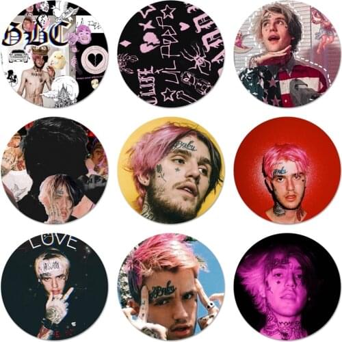 58mm Lil Peep hellboy Life is Beautiful Cry Baby Icons Pins Badge Decoration Brooches Metal Badges For Backpack Decoration