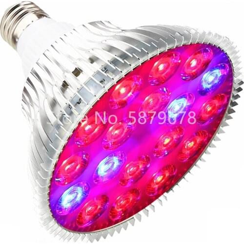 E27 54W LED Grow Light Lamps Full Spectrum For Indoor Plant Greenhouse Flower Veg Hydroponics System Grow/Bloom Tent
