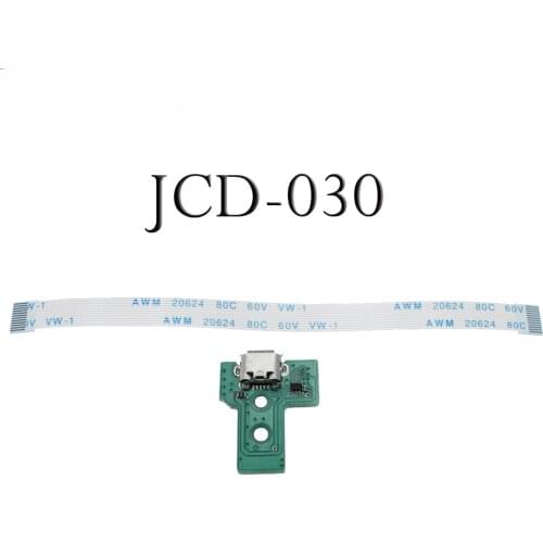 JCD Power Charging Port Socket Board JDS-030 +12 pin Eject Ribbon Flex Cable For PS4 Controller gamepad Repair Parts