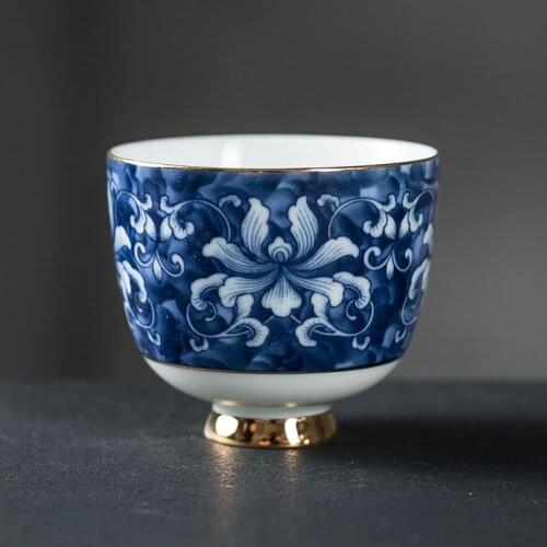 Ceramic teacups, chinese teacup bule and white tea cup and saucer