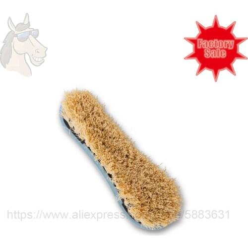 58 5031M Rubber soft grip horse face and mane brush stiff mexico bristles 14.5*5.5cm grooming dandy brush factory direct sale