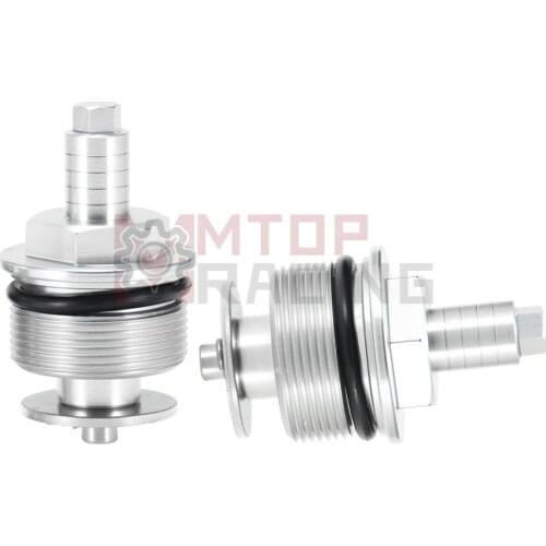 Preload Fork Caps For Honda CBF250 2004 2005 2006 37mm Hexagonal Adjustable Fork Bolts Black Silver