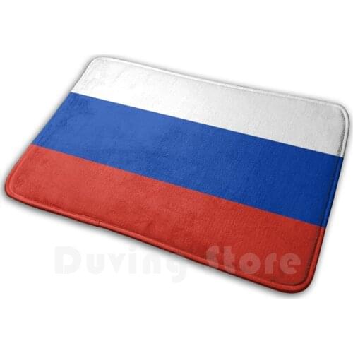 Russia Flag Imprint Mouthguard Mat Rug Carpet Anti-Slip Floor Mats Bedroom Russia Russian Flag Patriot Gift Idea Moscow Carpet