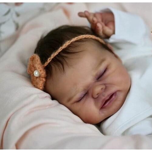 NPK 17inch Reborn Doll Kit Vincent Lifelike Newborn baby Size Unfinished doll parts