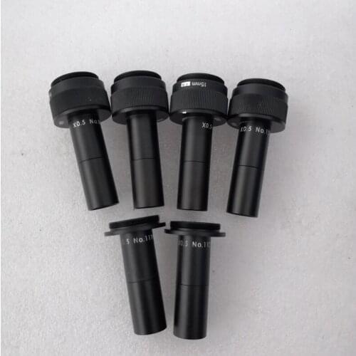 Used original MORITEX ML05-132N 0.5X non-coaxial light telecentric lens + 15mm extender