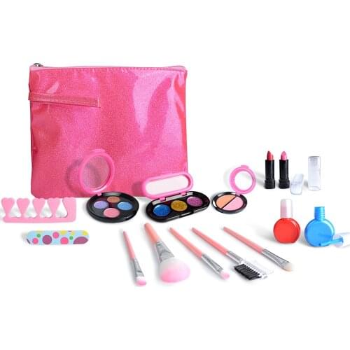 Girls Makeup Set Beauty Princess Cosmetics Make Up Set For Kids Pretend Safe Washable Role Play Lipstick for Girls Makeup Toys