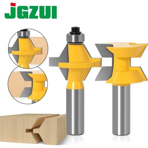 2Pcs 1/2" Shank 12mm shank Router Bit Set 120 Degree Woodworking Groove Chisel Cutter Tool
