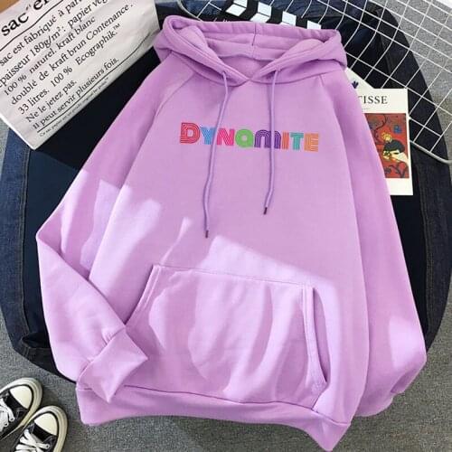 2020 New Album DYNAMITE Print Hoodies Kpop Boy Band Korean Style Short Sleeve Cute Korean Casual Hip-hop Hoodie