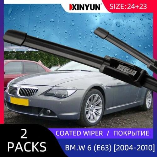 Coated Wiper LHD Front Wiper Blades For Bmw - 6 Series (E63) [2004-2010] Windshield Windscreen Front Window 26"18"