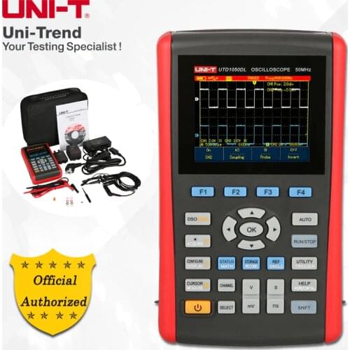UNI-T UTD1050DL Handheld Digital Storage Oscilloscope; 2Channels, 50MHz Bandwidth, 250MS/s Sample Rate