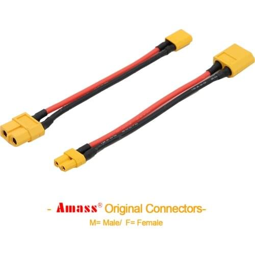 1Pcs XT60 Female / Male Convert to XT30 Male / Female Connector Plug with 16AWG connection cables For RC Model Multicopter FOR