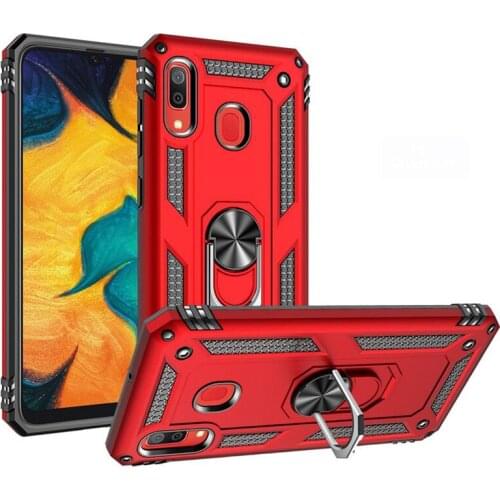 For Samsung Galaxy A20 Case Cover Armor Rugged Military Bumper Shockproof Magnet Holder Case for Samsung Galaxy A20 A 20 2019