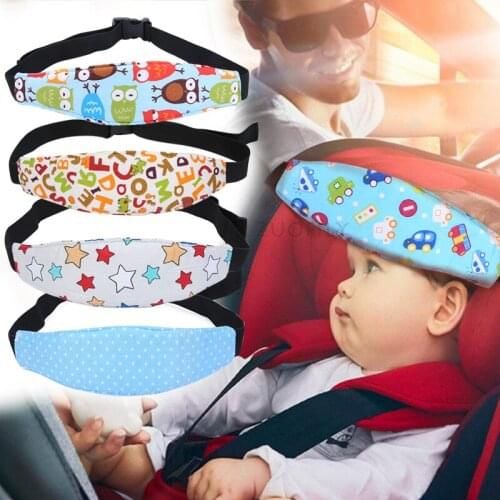 Adjustable Baby Stroller Head Support Car Sleep Nap Holder Belt Safety Seat Sleep Nap Headband Head Support Holder Sleeping Belt
